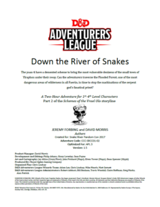 Down the River of Snakes